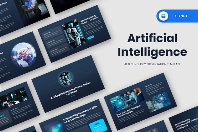 人工智能主题keynote模板 - 顶尖PPT