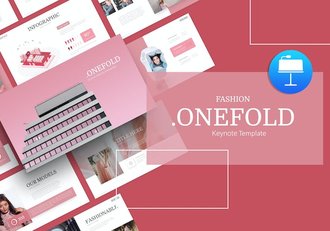 时尚扁平化女性穿搭服装市场分析keynote模板 - 顶尖PPT