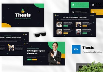 论文教育学术讲述方案Keynote模板 - 顶尖PPT