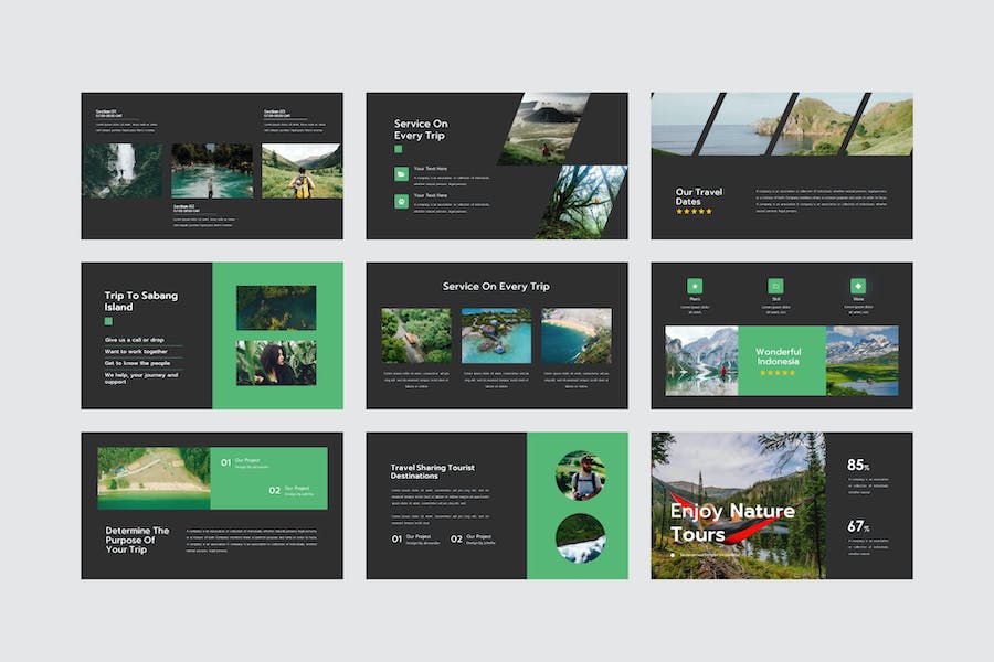 旅游度假PPT模板 - 顶尖PPT