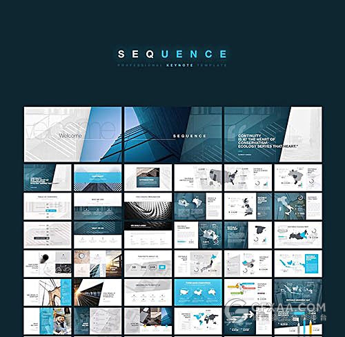 272页精美设计年终总结汇报keynote模板 - 顶尖PPT