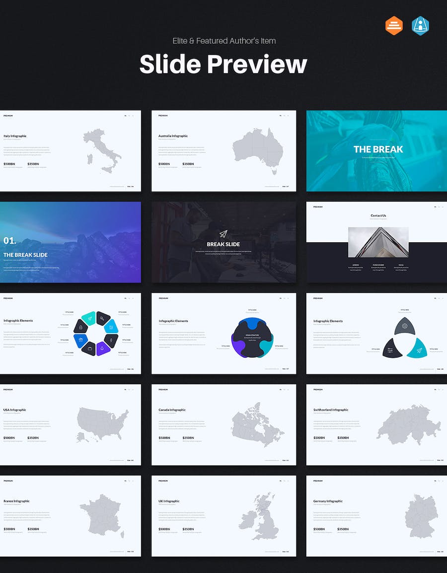 高端商务企业团队介绍通用keynote模板 - 顶尖PPT