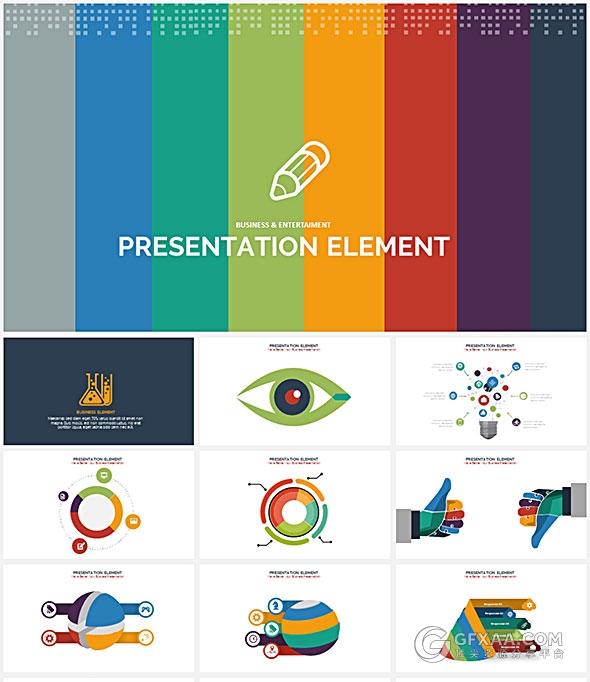 350页国外最好的PPT图形图表大合集 - 顶尖PPT
