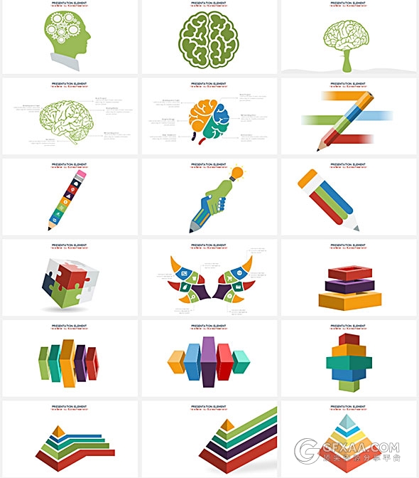 350页国外最好的PPT图形图表大合集 - 顶尖PPT