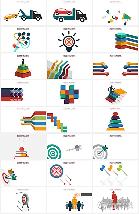 350页国外最好的PPT图形图表大合集 - 顶尖PPT