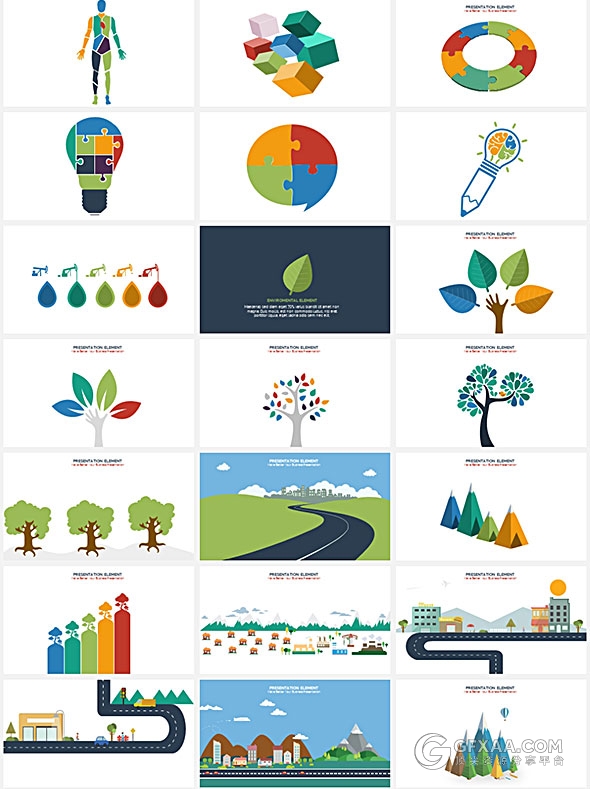 350页国外最好的PPT图形图表大合集 - 顶尖PPT