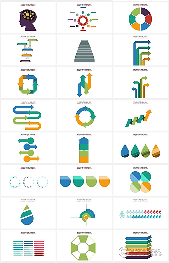 350页国外最好的PPT图形图表大合集 - 顶尖PPT