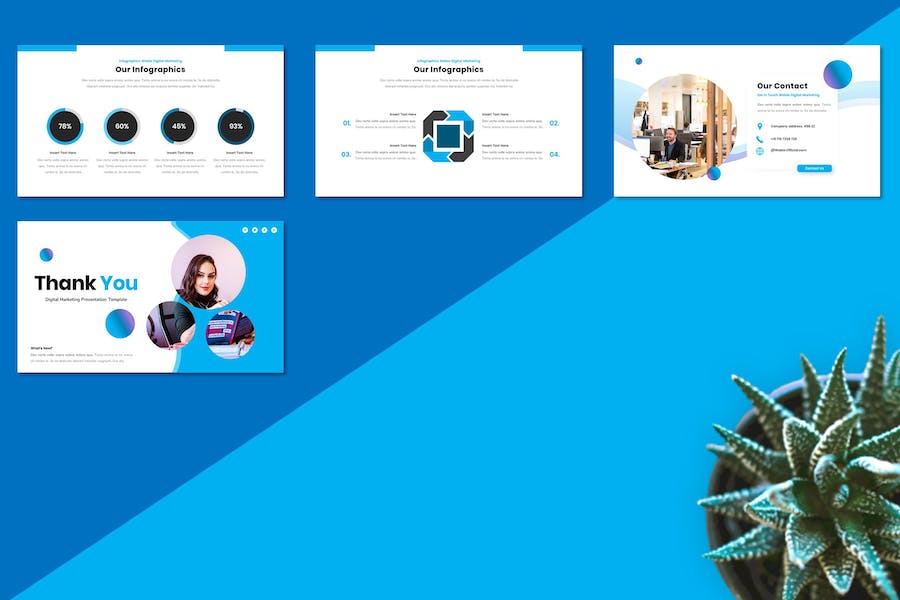 网页数字营销推广策略Keynote模板 - 顶尖PPT