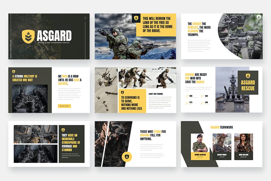 军事军队主题文化宣传展示PPT模板 - 顶尖PPT