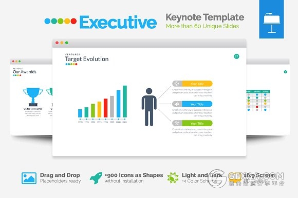 60多页商务年终总结汇报keynote模板 - 顶尖PPT