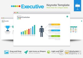 60多页商务年终总结汇报keynote模板 - 顶尖PPT