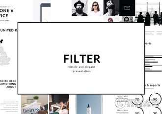 87页简约黑白系多用途PPT模板 - 顶尖PPT