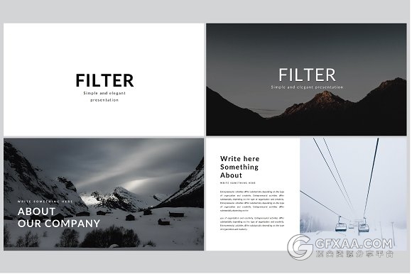 87页简约黑白系多用途PPT模板 - 顶尖PPT