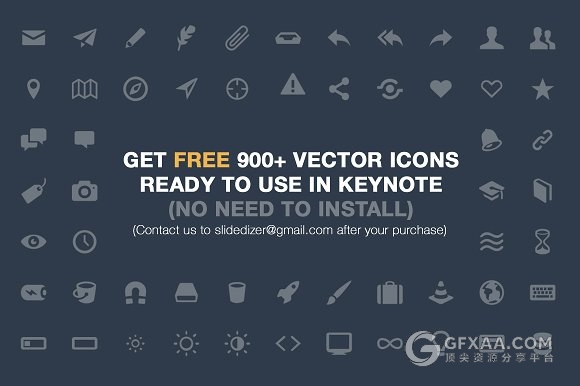 55页多色图形设计欧美商务keynote模板 - 顶尖PPT