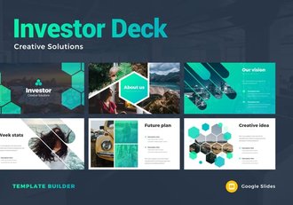 投资者创意解决方案信息图形PPT模板 - 顶尖PPT