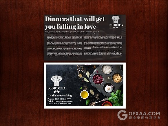 20多页西式餐饮摄影图片展示PPT模板 - 顶尖PPT