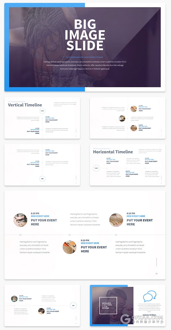 86页超精致欧美多用途PPT模板10种配色主题 - 顶尖PPT