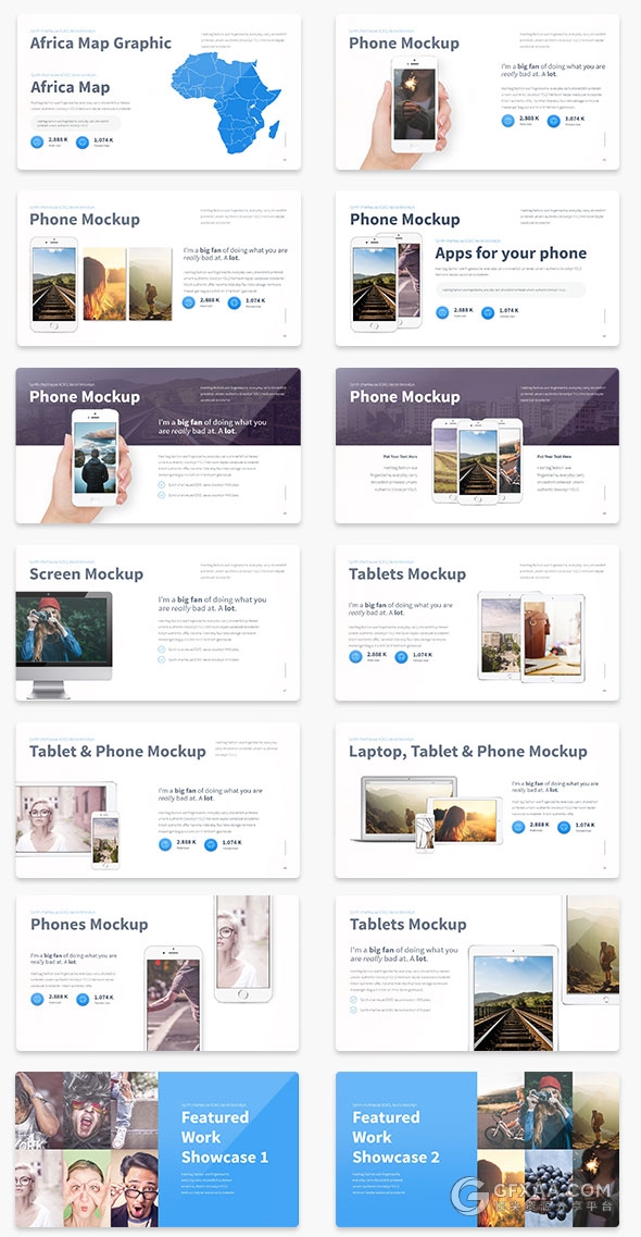 86页超精致欧美多用途PPT模板10种配色主题 - 顶尖PPT