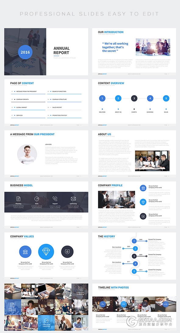 50页4种尺寸规格商务动画PPT模板 - 顶尖PPT