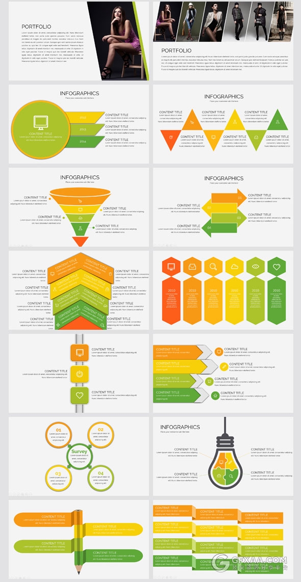 100页新年计划欧美商务keynote模板 - 顶尖PPT