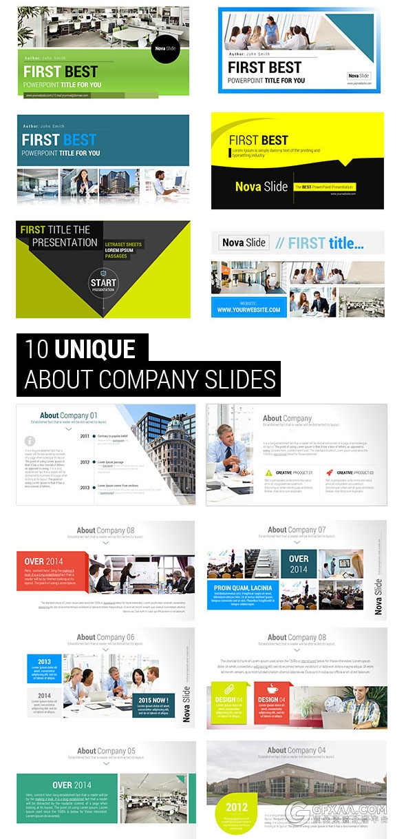 200页欧美商务风格年初计划PPT模板 - 顶尖PPT