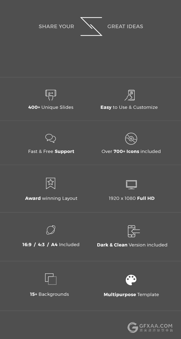 420页极简唯美风格多用途keynote模板4种尺寸规格 - 顶尖PPT