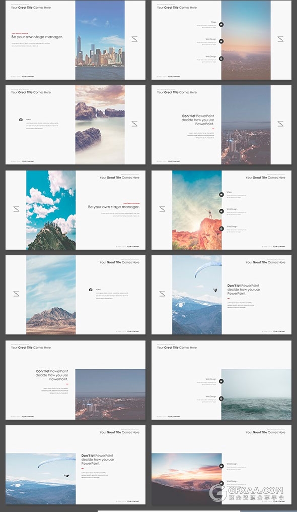 420页极简唯美风格多用途keynote模板4种尺寸规格 - 顶尖PPT