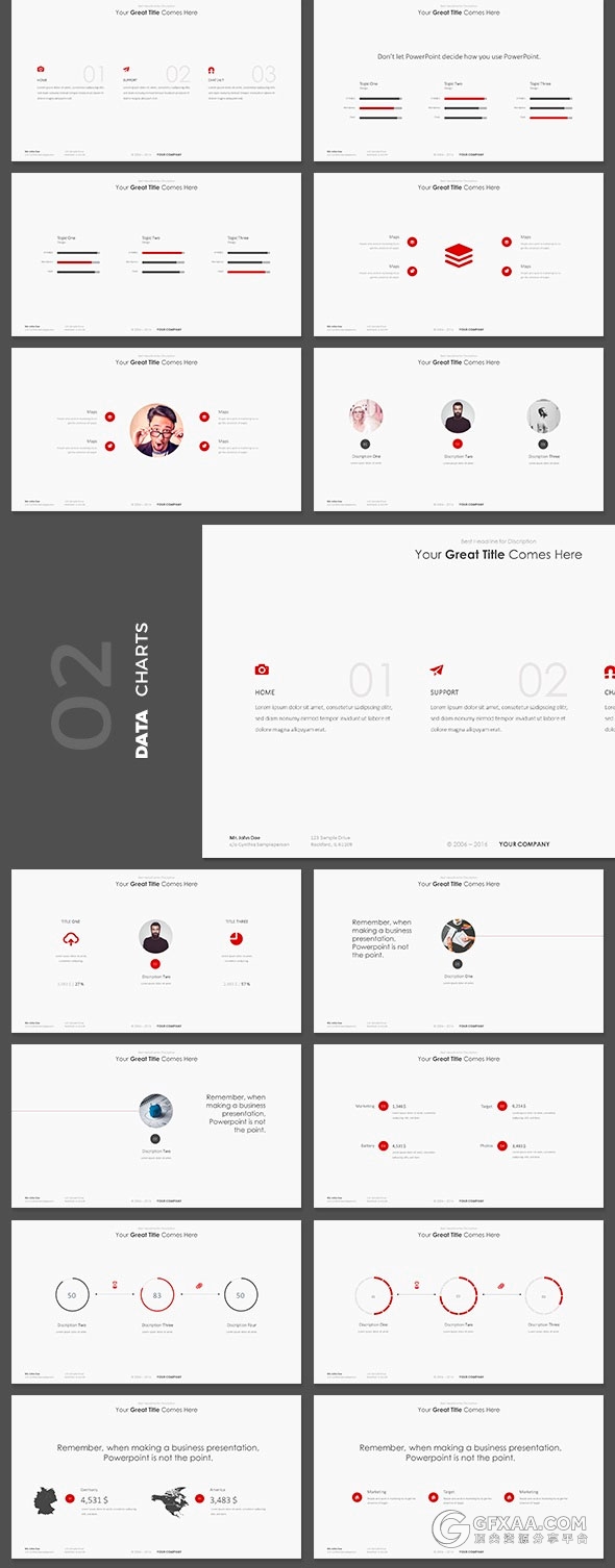 420页极简唯美风格多用途keynote模板4种尺寸规格 - 顶尖PPT