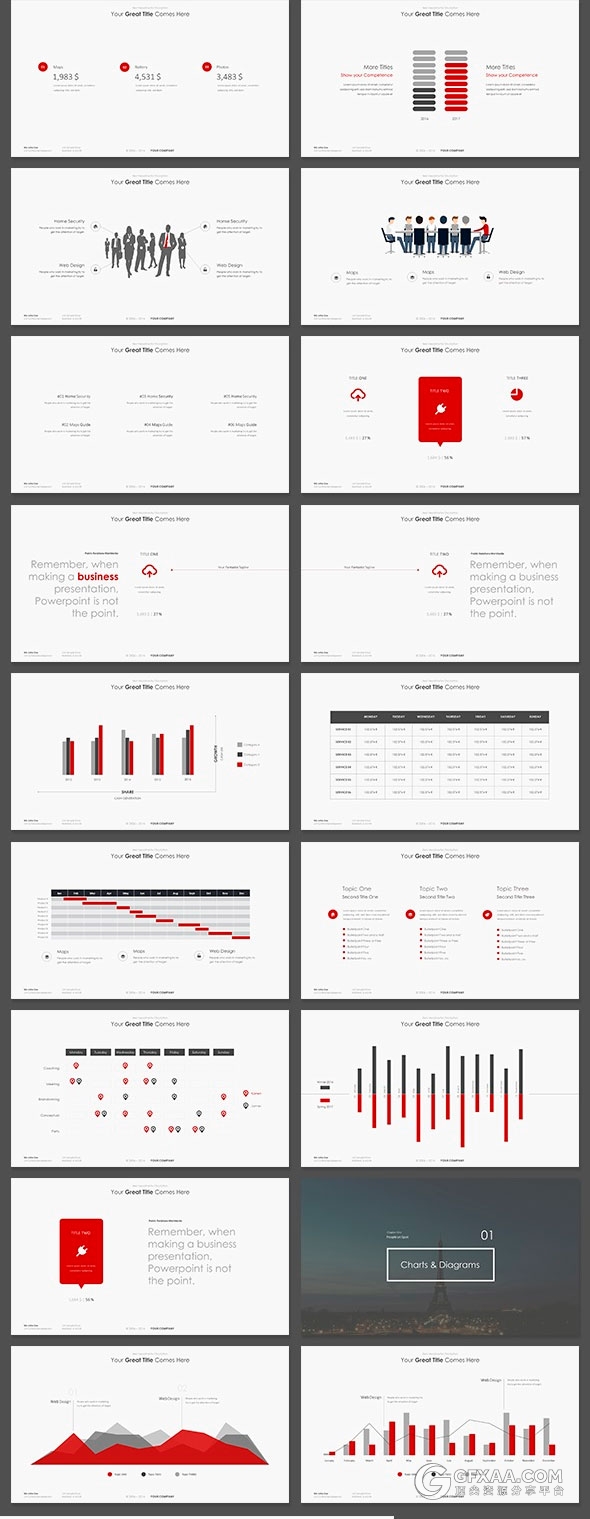 420页极简唯美风格多用途keynote模板4种尺寸规格 - 顶尖PPT