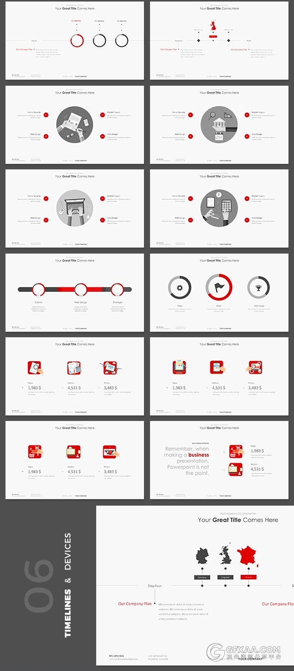 420页极简唯美风格多用途keynote模板4种尺寸规格 - 顶尖PPT