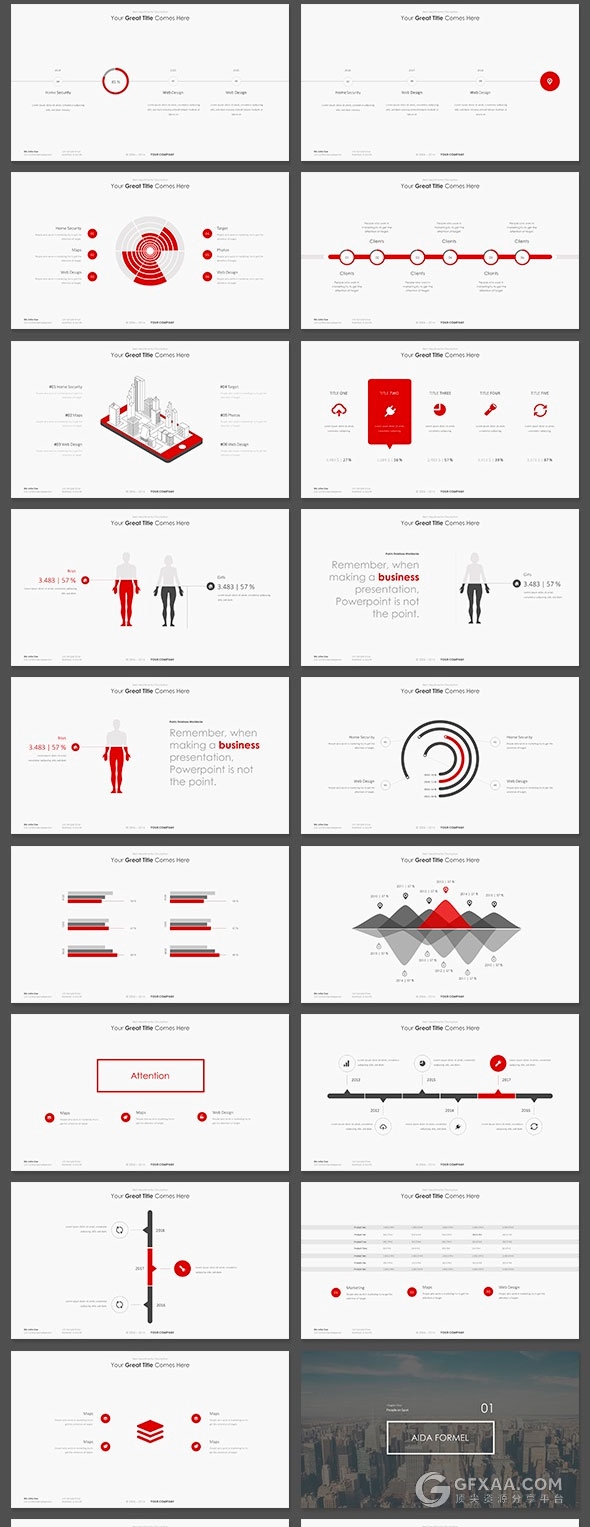 420页极简唯美风格多用途keynote模板4种尺寸规格 - 顶尖PPT