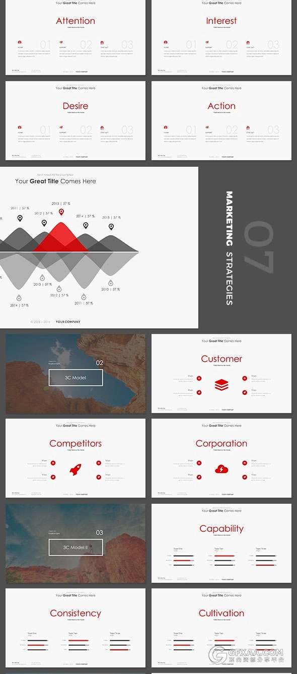 420页极简唯美风格多用途keynote模板4种尺寸规格 - 顶尖PPT
