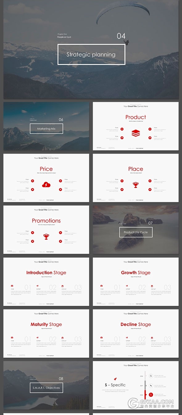 420页极简唯美风格多用途keynote模板4种尺寸规格 - 顶尖PPT