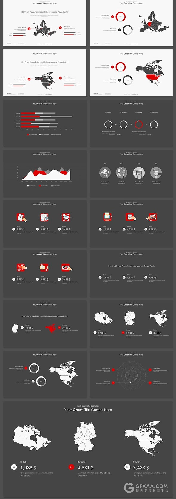 420页极简唯美风格多用途keynote模板4种尺寸规格 - 顶尖PPT