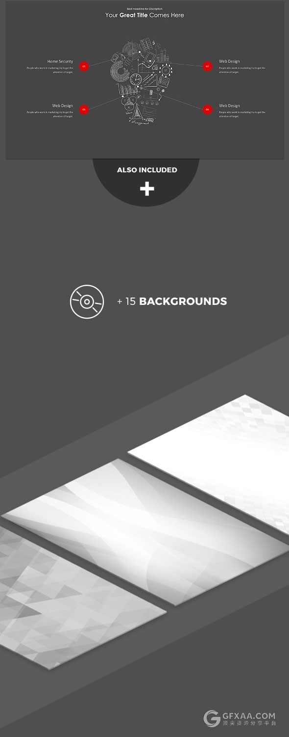 420页极简唯美风格多用途keynote模板4种尺寸规格 - 顶尖PPT