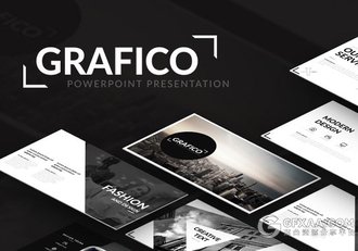 82页10种配色创意图形图片展示PPT模板 - 顶尖PPT