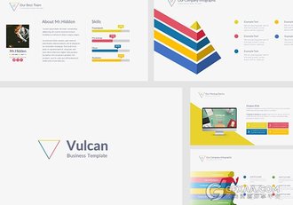 165页精美设计效果商务PPT模板（源文件为黑底色） - 顶尖PPT