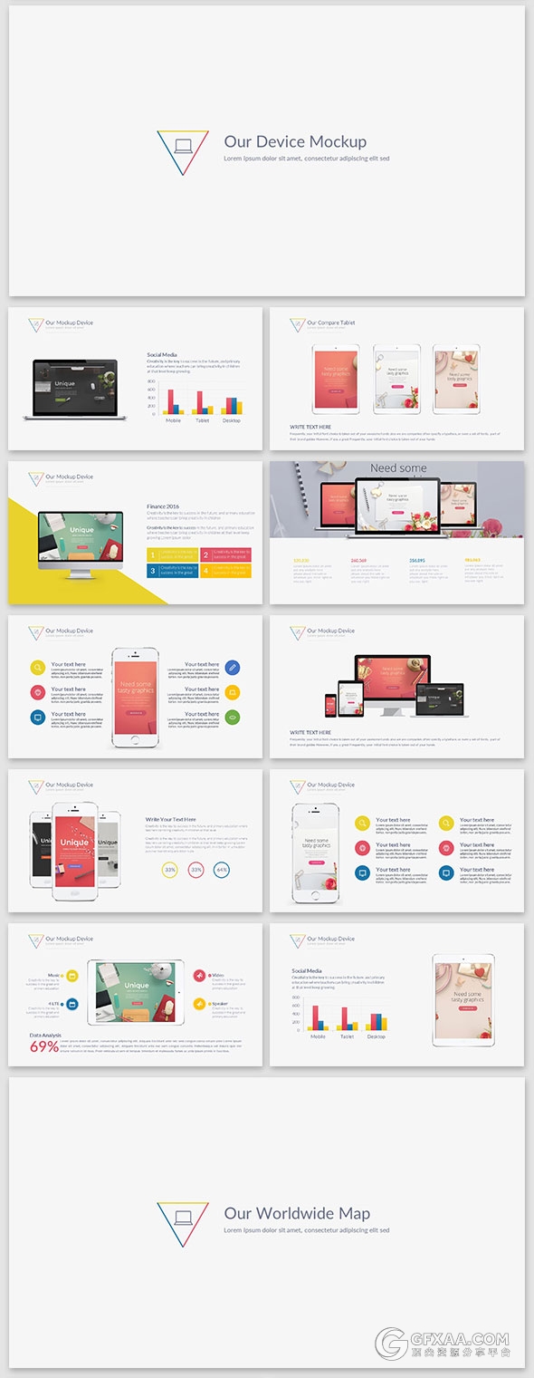 165页精美设计效果商务PPT模板（源文件为黑底色） - 顶尖PPT