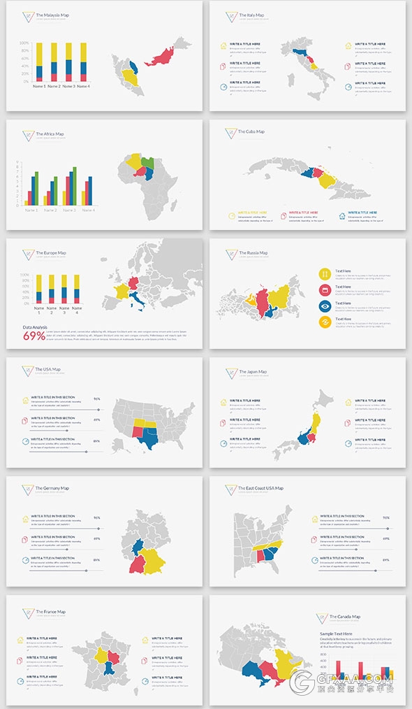 165页精美设计效果商务PPT模板（源文件为黑底色） - 顶尖PPT