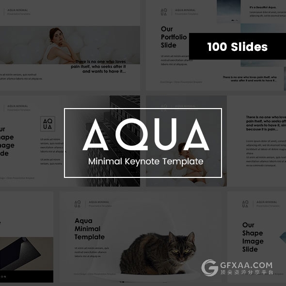 107页极简风格黑色大标题多用途keynote模板 - 顶尖PPT