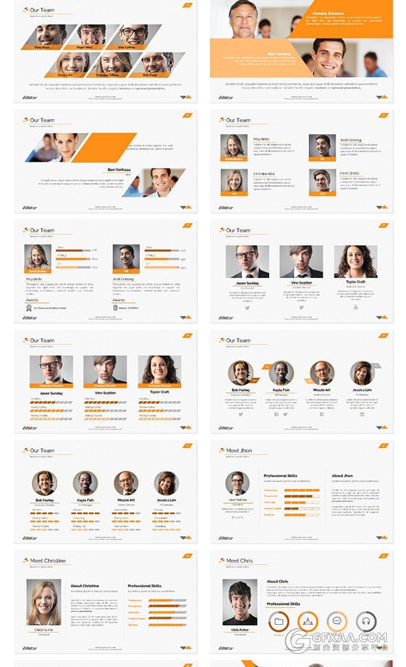 148页6种配色国外高端keynote模板 - 顶尖PPT