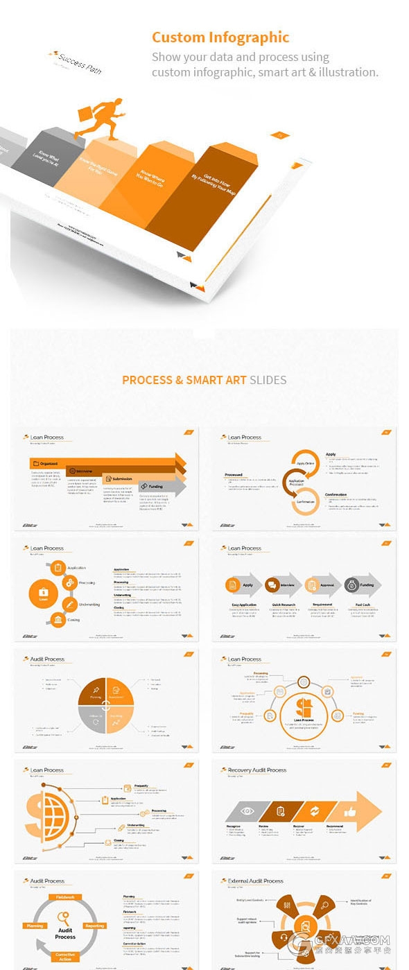 148页6种配色国外高端keynote模板 - 顶尖PPT