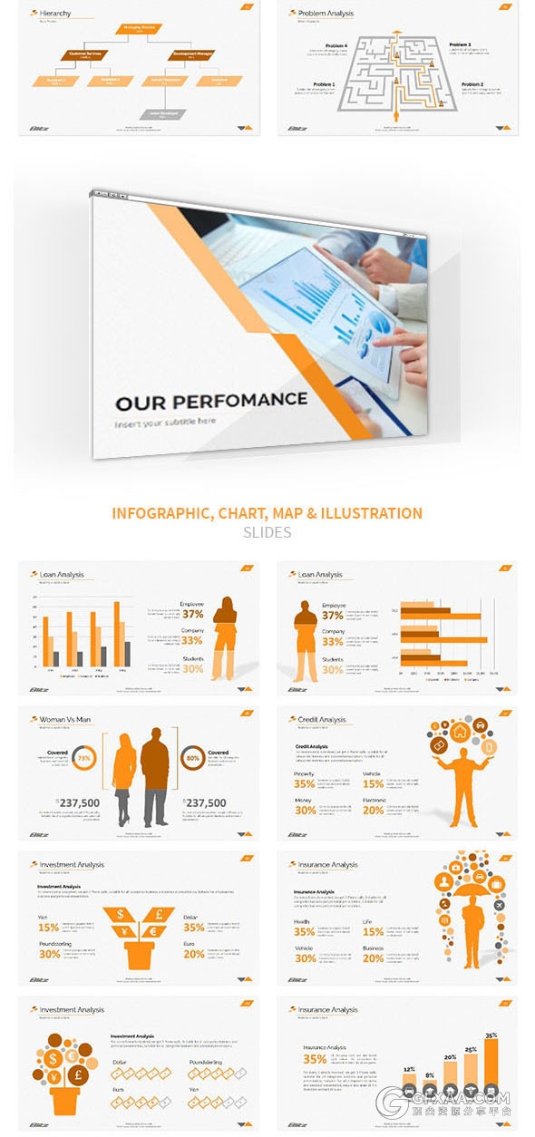 148页6种配色国外高端keynote模板 - 顶尖PPT