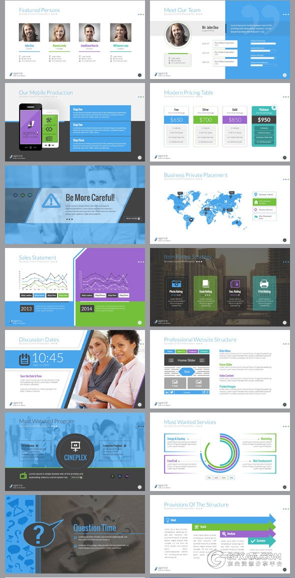 业务浅谈演示商务多用途PPT模板 - 顶尖PPT