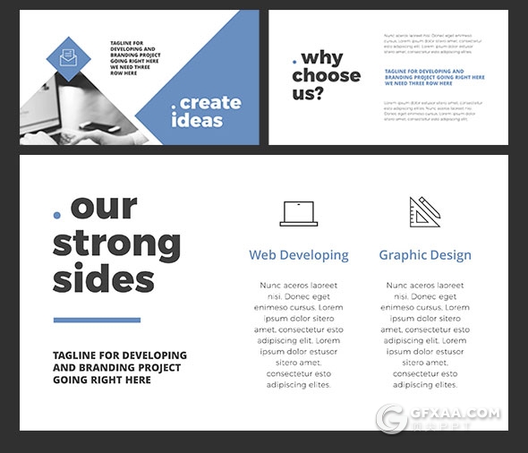 50页蓝色新年计划多用途PPT模板 - 顶尖PPT