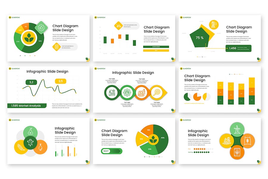 阳光成长绿色自然环保主题Keynote模板 - 顶尖PPT