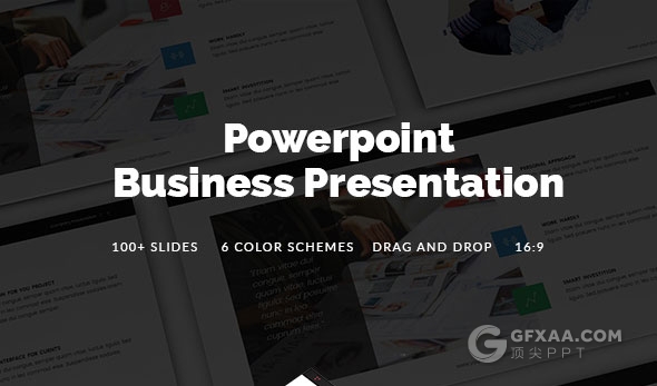 104页欧美商务风格PPT模板6种配色 - 顶尖PPT