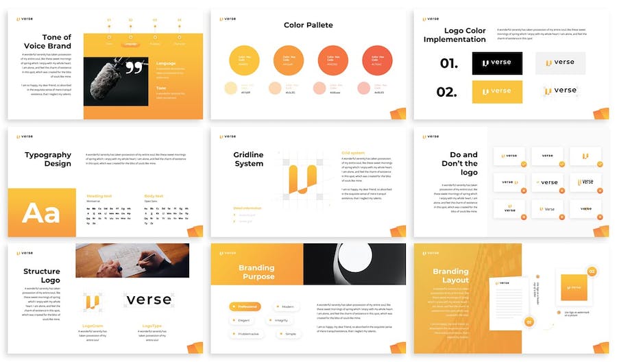 品牌手册设计规范建设PPT模板 - 顶尖PPT