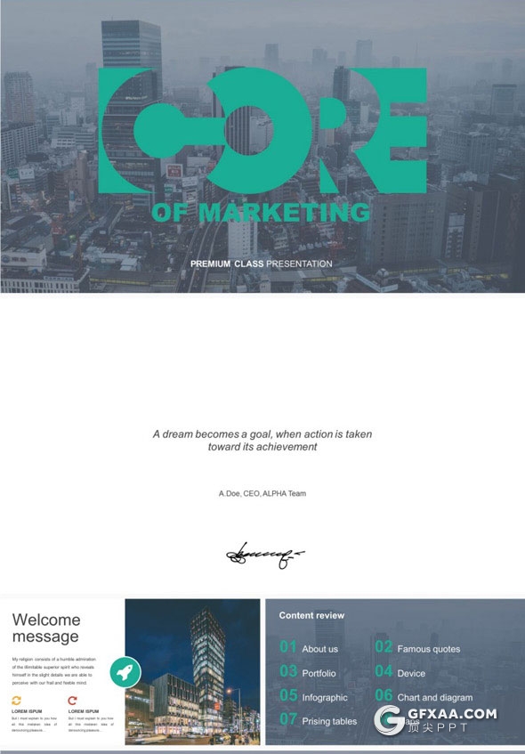 195页欧美商务风格PPT模板6种配色模板 - 顶尖PPT