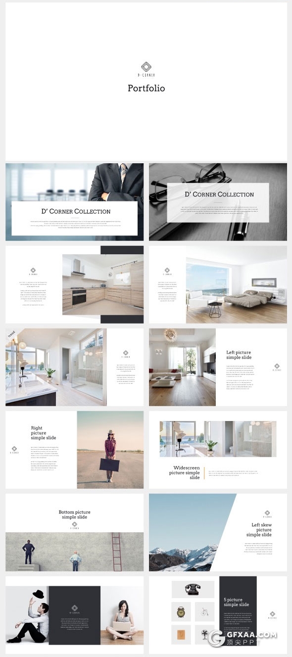 20种配色300页简约商务多用途keynote模板 - 顶尖PPT